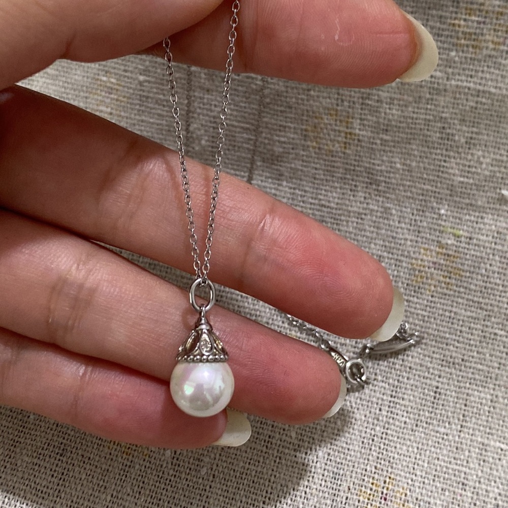 Tiffany & Co. Sterling Silver Pearl Necklace